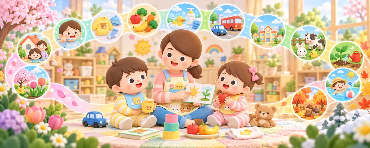 [영아] 생활주제중심 연간계획안
「익숙한 일상이 즐거운 배움으로」